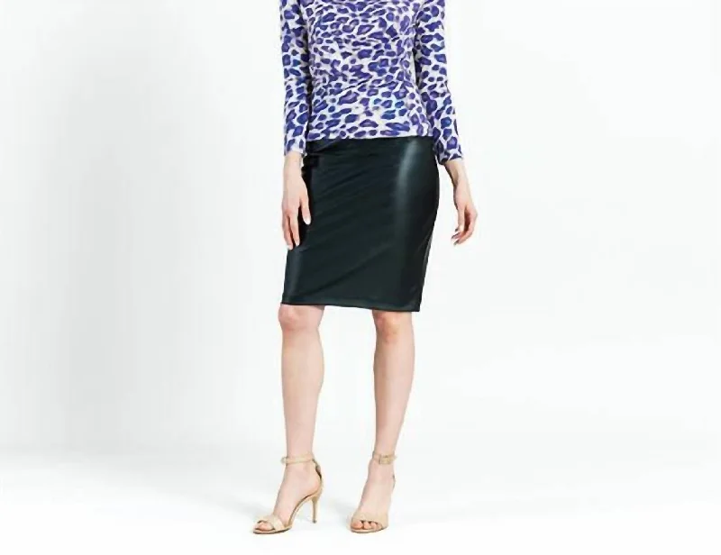 Steals and Deals Foil Knit - Draped Neck Side Ruched Top In Plum Cheetah