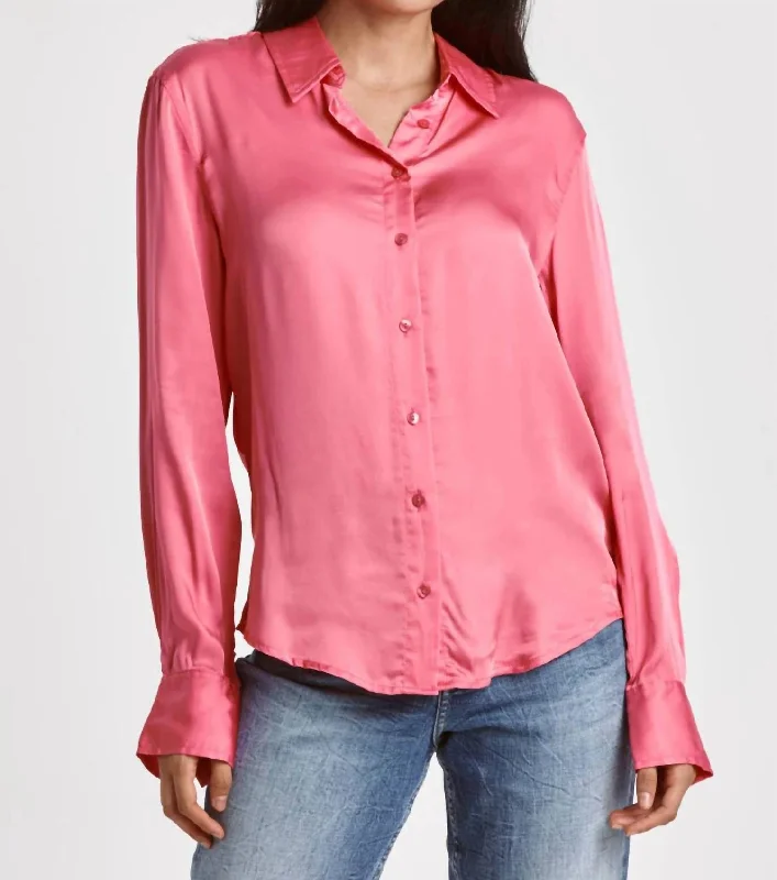 Great Deals Gaia Button Down Shirt In Pink