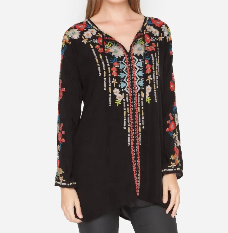 Exclusive Offers Gerona Tunic Dress In Black