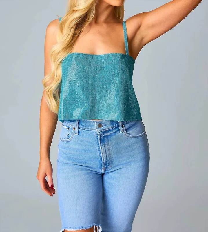 Clearance Event Girly Girl Top In Blue
