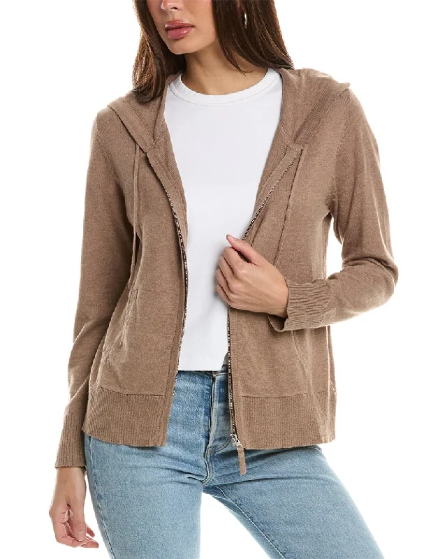 Savings Alert Hannah Rose Cashmere-Blend Zip Hoodie