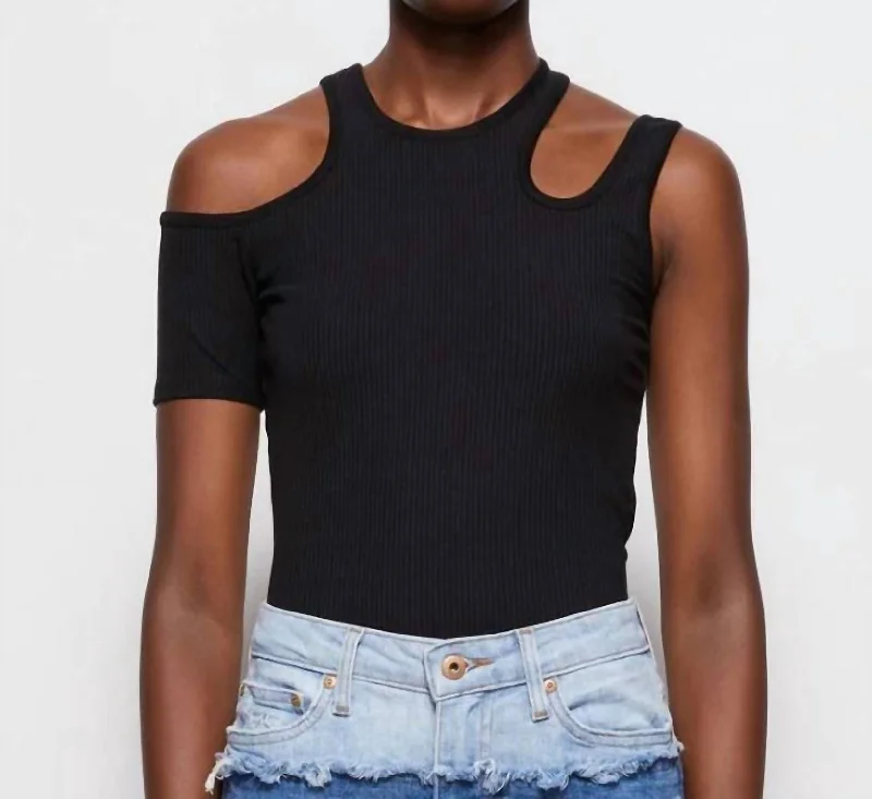 Savings Spectacular Irene Shaping Rib Racer Tank In Black