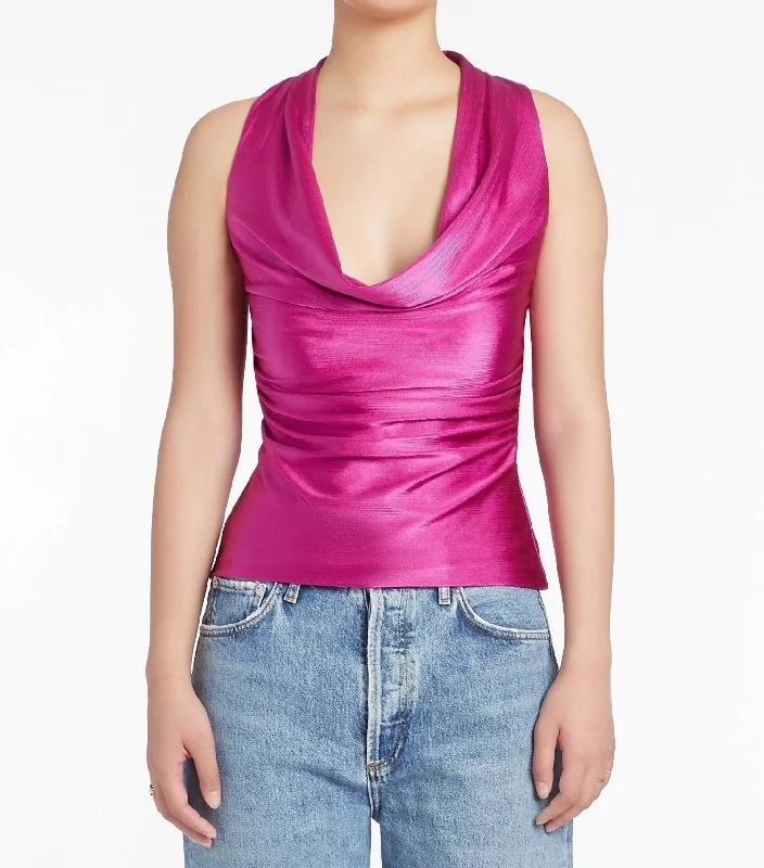 Year-End Sale Kahlo Top In Fuchsia