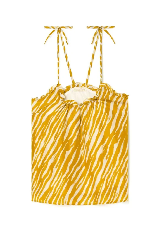 Epic Deals Legra Top In Cinnamon Brush Stripe