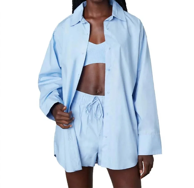 Deep Discounts Leon Shirt In Chambray