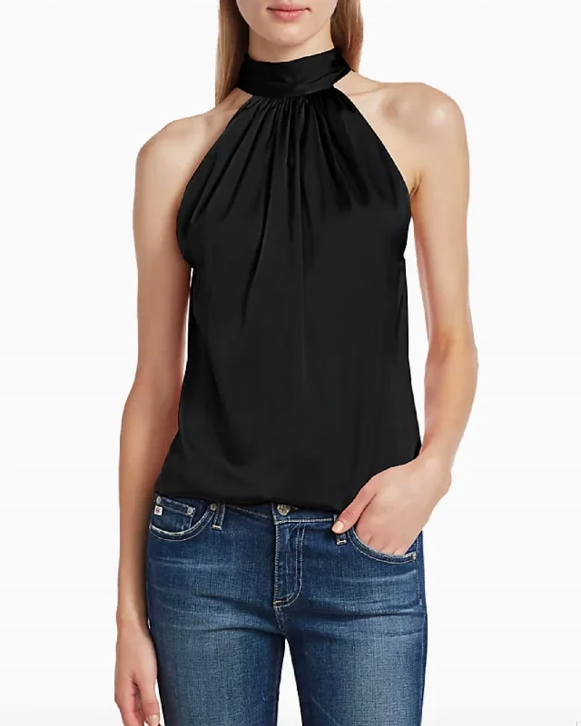Lowest Price Lori Halter Top In Black