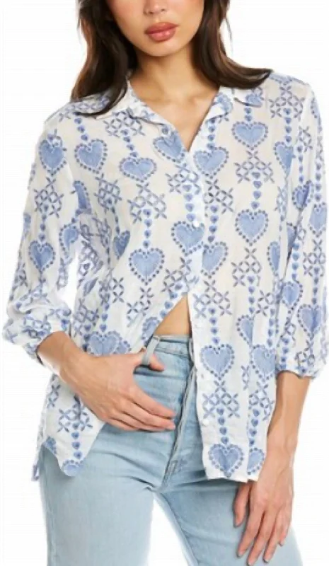 Unbeatable Prices Maeve Button Down Shirt In Hyg