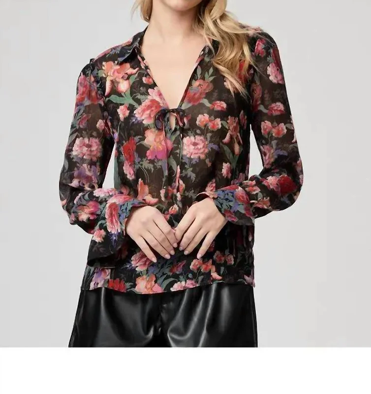 Get It Before It’s Gone Marsha Shirt In Black Mulit