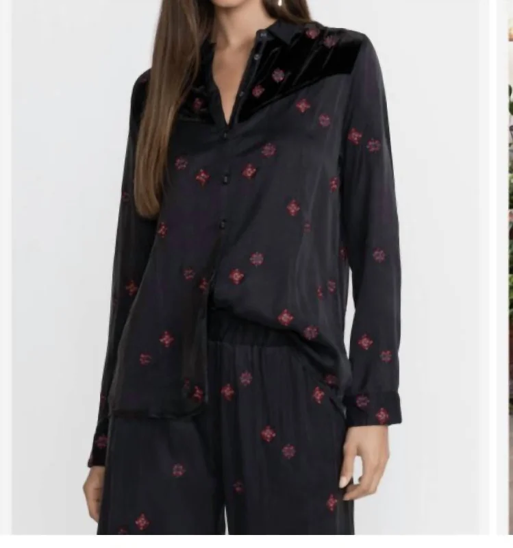 Value Deals Maxine Western Seamed Shirt In Black