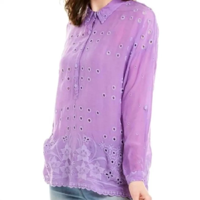 Blowout Deals Mindy Blouse In Purple