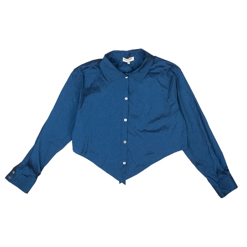 Mega Deal Navy Blue Stretchy Baby Pointed Blouse