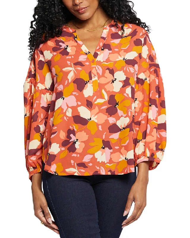 Markdowns NYDJ Paulina Peasant Blouse