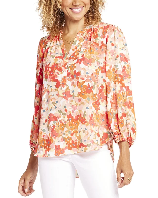 Time-Limited Offer NYDJ Puff Sleeve Popover