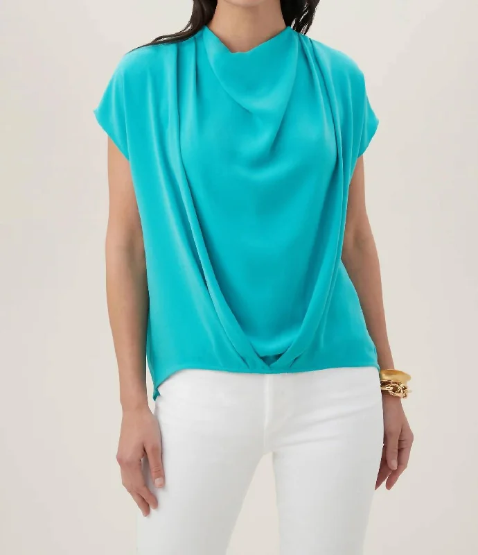 Don't Wait Odilia Top In Tranquil Turquoise