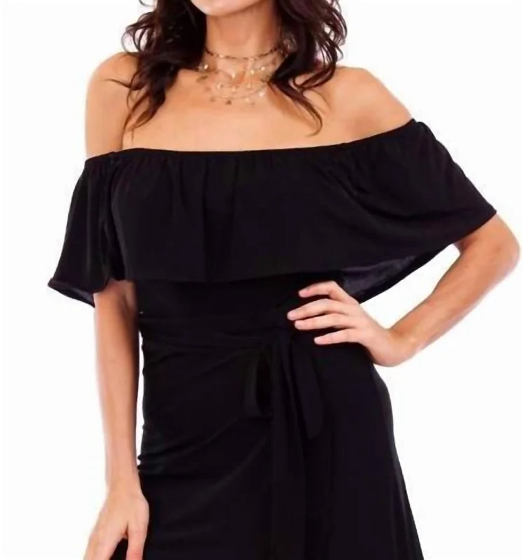 Special Discount Off The Shoulder Bodysuit In Black Ity