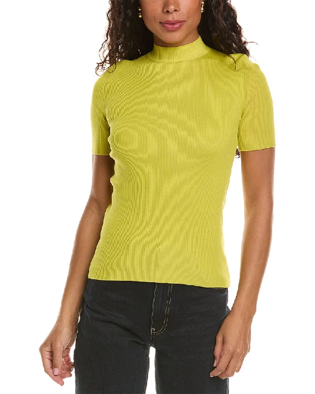 Bargain Prices Oscar de la Renta Silk-Blend Rib T-Shirt