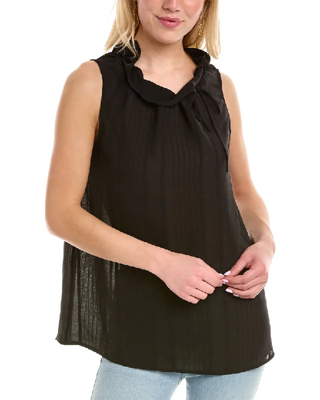 Limited Stock Pearl by Lela Rose Striped Halter Top