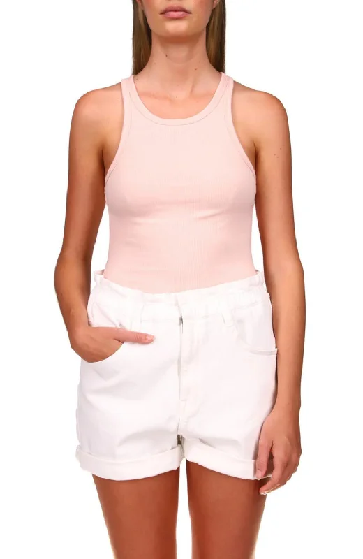 TIME-Limited Offer Perfect Rib Tank In Peachy Keen