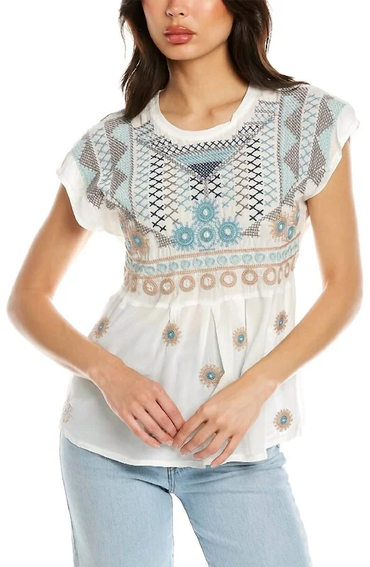 Quick Sale Perlette Blouse In Nat