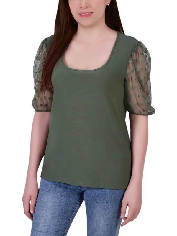 Super Sale Petites Womens Blouse