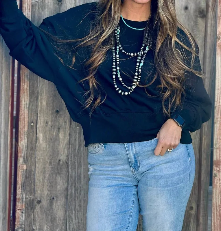 Reduced Prices Piper Oversized Sweatshirt In Black