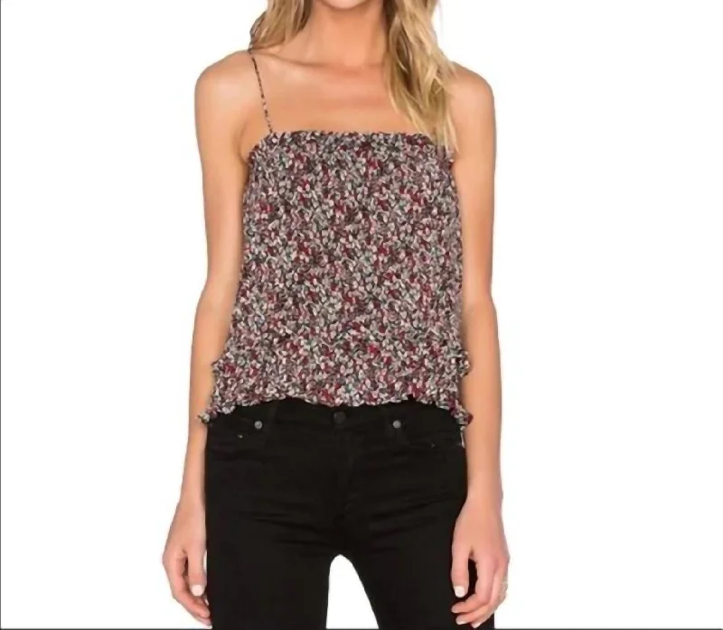 Extra Savings Pleated Cami Top In Multi