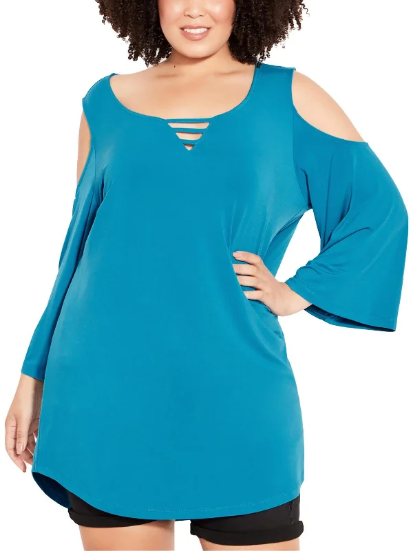 Exclusive Offers Plus Womens Casual Daytime Tunic Top