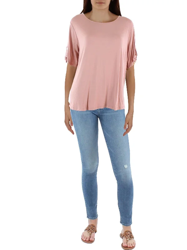 Weekend Flash Sale Plus Womens Slub Knit Blouse
