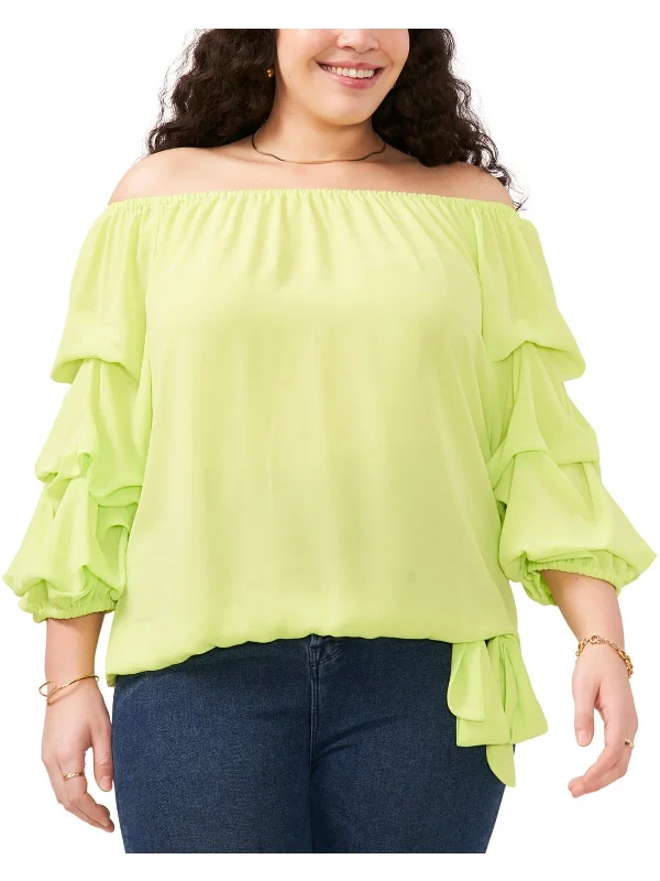 Deal Explosion Plus Womens Stretch Off The Shoulder