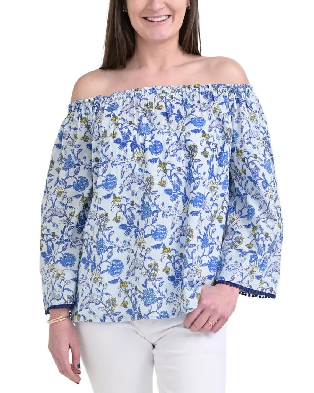 Extra Savings Pomegranate Off The Shoulder Top