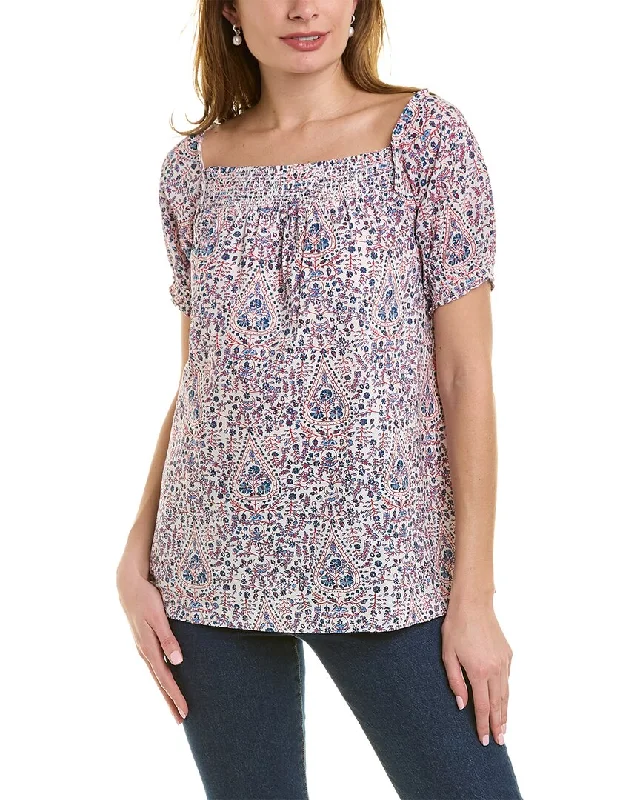 Midnight Sale Pomegranate Puff Blouse