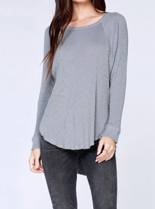 Grand Opening Sale Raglan Tee In Overcast
