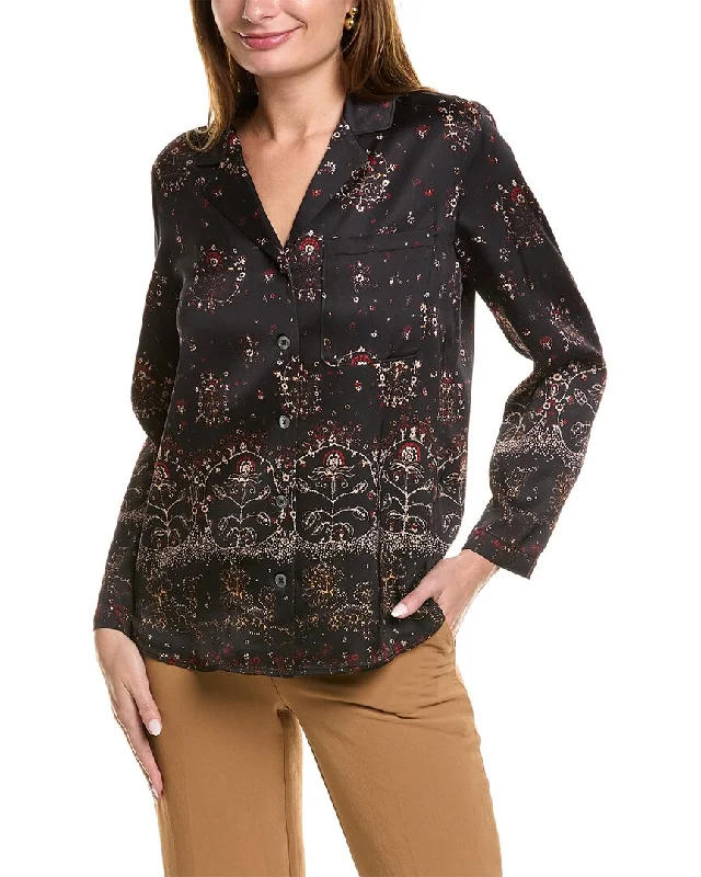 Special Savings Rebecca Taylor Gossamer Printed Blouse