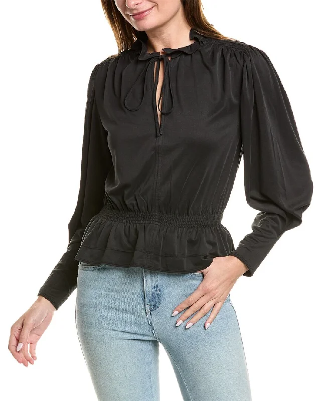 Act Fast Rebecca Taylor Peplum Blouse