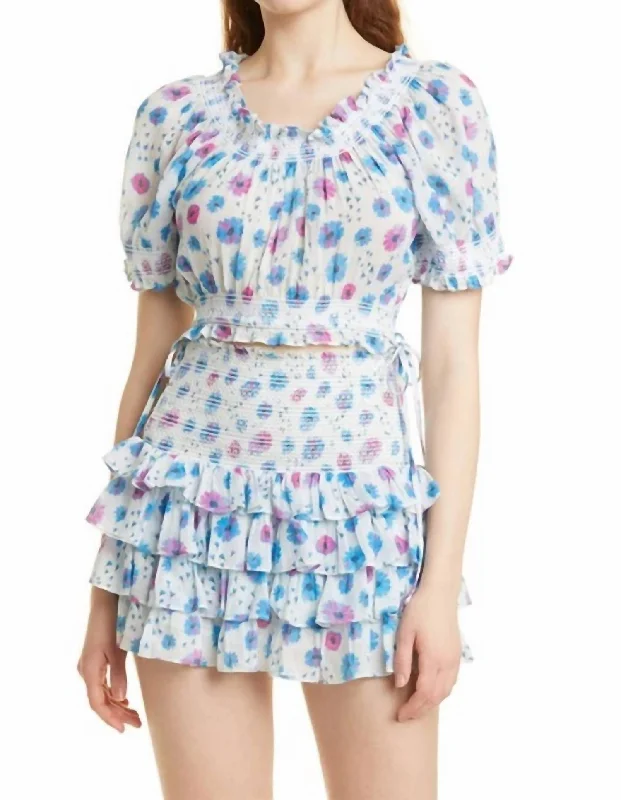 Friends and Family Sale Rosalinda Crop Top In Deep Cotton Candy