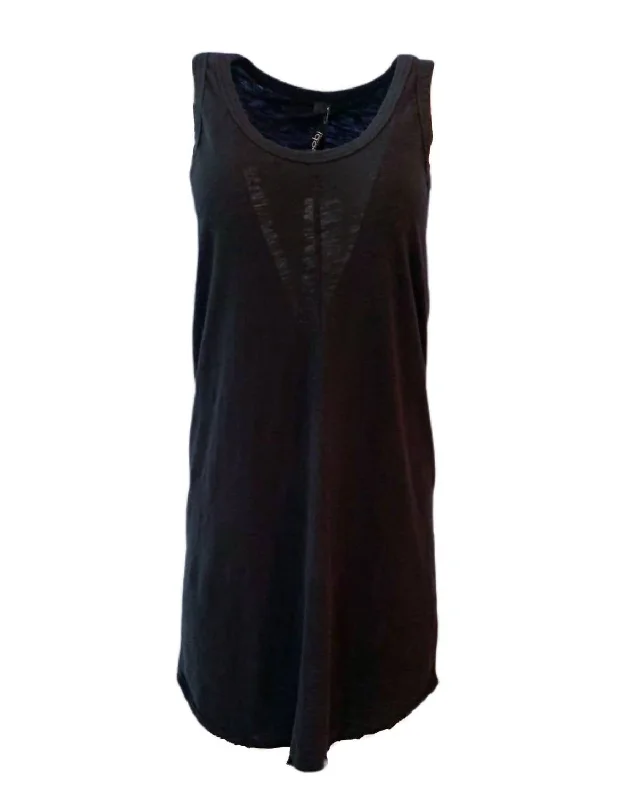 Huge Savings Seamed Tank Top In Black