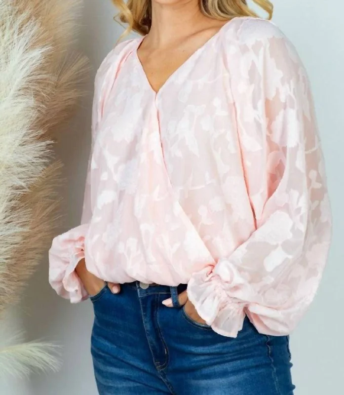 Savings Event Sharon Floral Body Suit In Light Pink