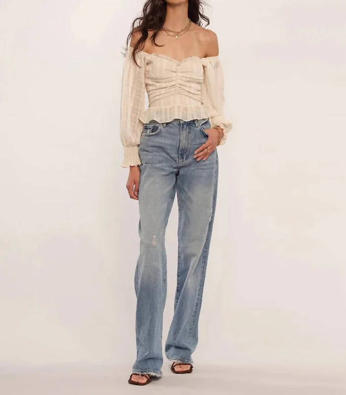 Low Prices Shereen Top In Ivory