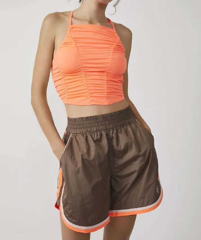 Special Offer Shirr Enough Cami In Neon Coral