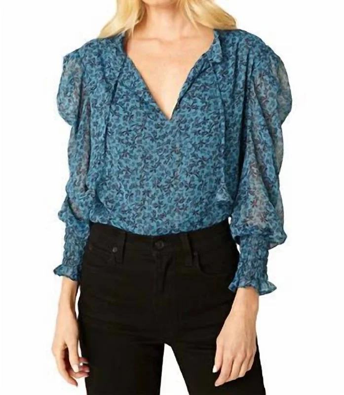Savings Event Siena Top In Cerulean Ditzy