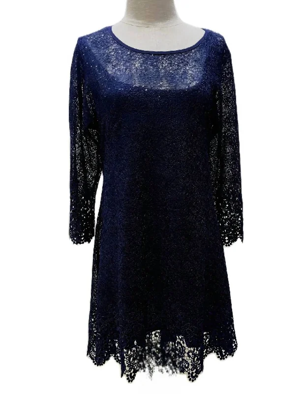 Discount Deals Sparkle Tunic In Navy