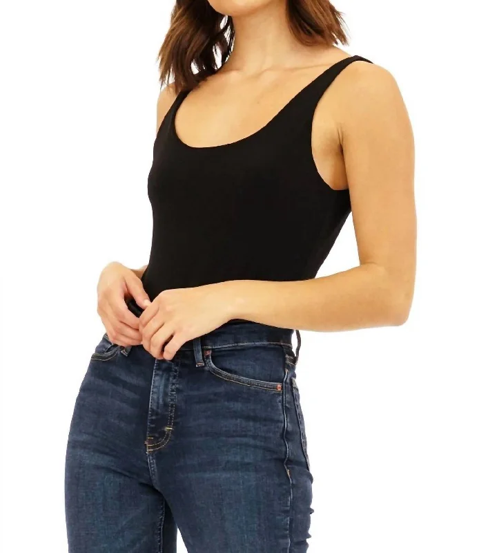 Weekend Deal Tank Bodysuit In Black