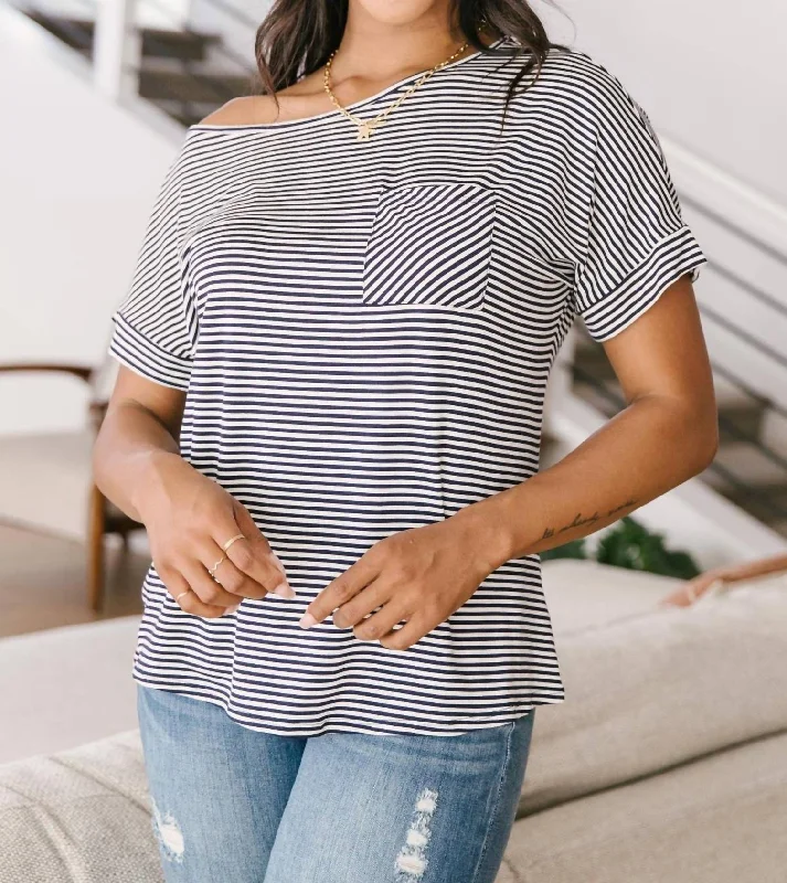 Price Break The Boardwalk Top In Navy
