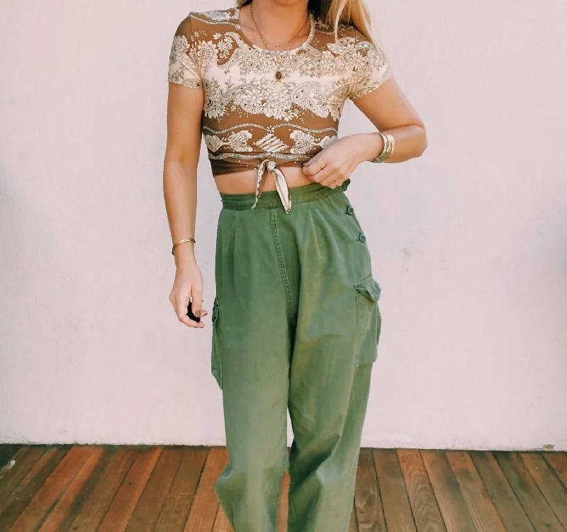 Hurry In The Jean Top In Sienna Crystal Ship