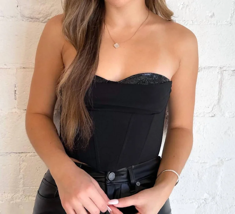 Limited Time Offer The Label Shanna Top In Black
