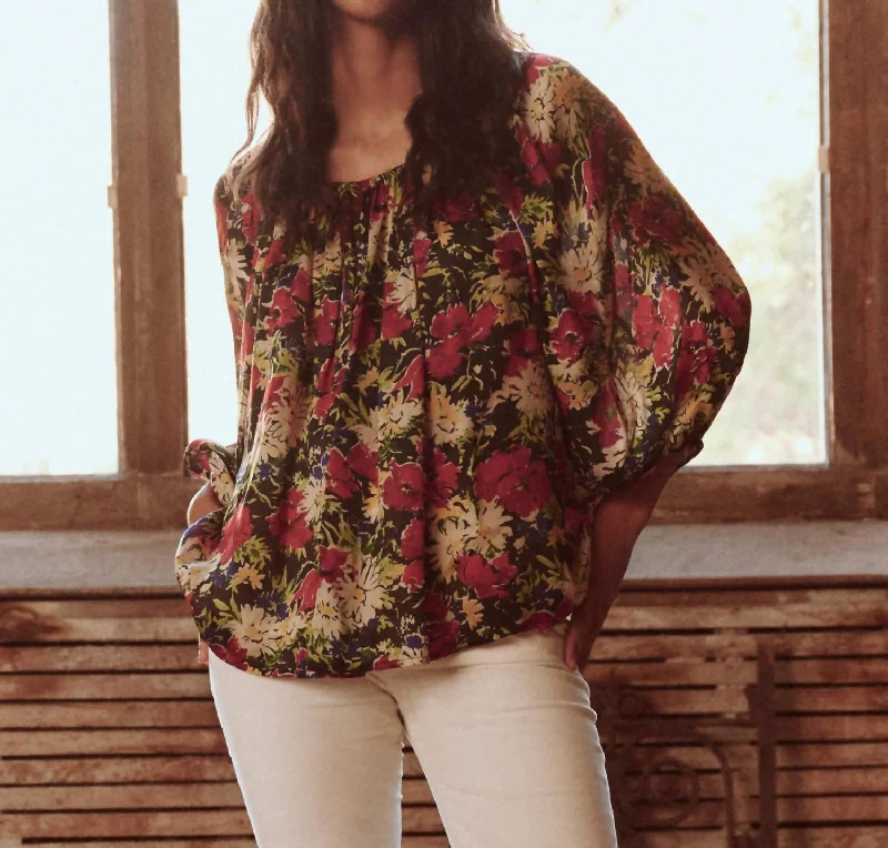 Bonus Savings The Palmette Top In Hidden Garden Floral