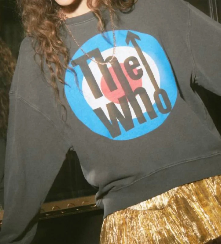 Overstock Sale The Who Oversized Crew In Black
