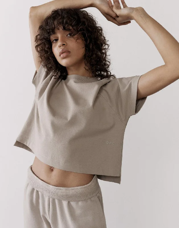 Deal Zone The Womens Crop Tee in Ashwood