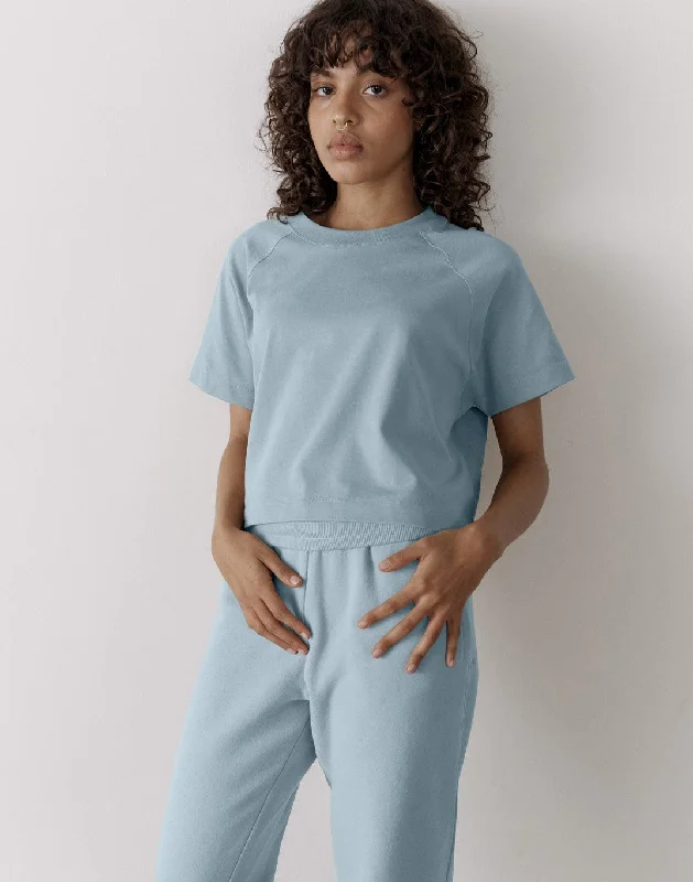 Inventory Reduction The Womens Crop Tee in Chalk Blue