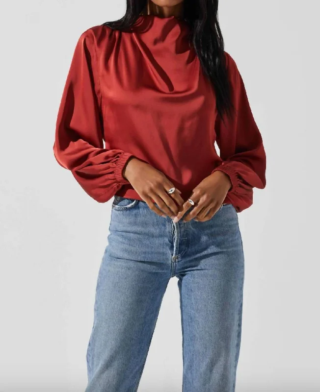 Exclusive Savings Veronica Top In Rust
